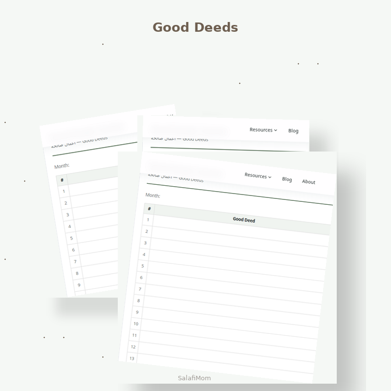 Good Deeds Tracker
