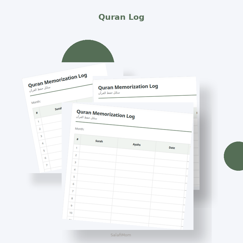 Quran Memorization Log
