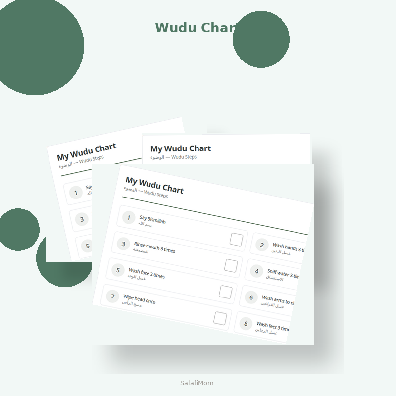 Wudu Chart